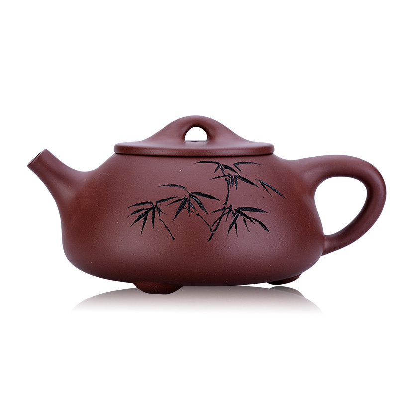 中華のおせち贈り物 紫砂壺（たけの葉紋）東方の真珠 工芸品