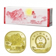 2019世界文化和自然遗产 泰山纪念币 5元面值 原装整盒100枚